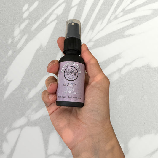 Clarity Mushroom Tincture | Glycerin-Based